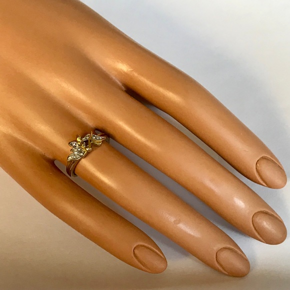 Tinker Bell Tinkerbell Tink Ring Disney Size 6 7  Silver Gold Plated - Picture 7 of 8